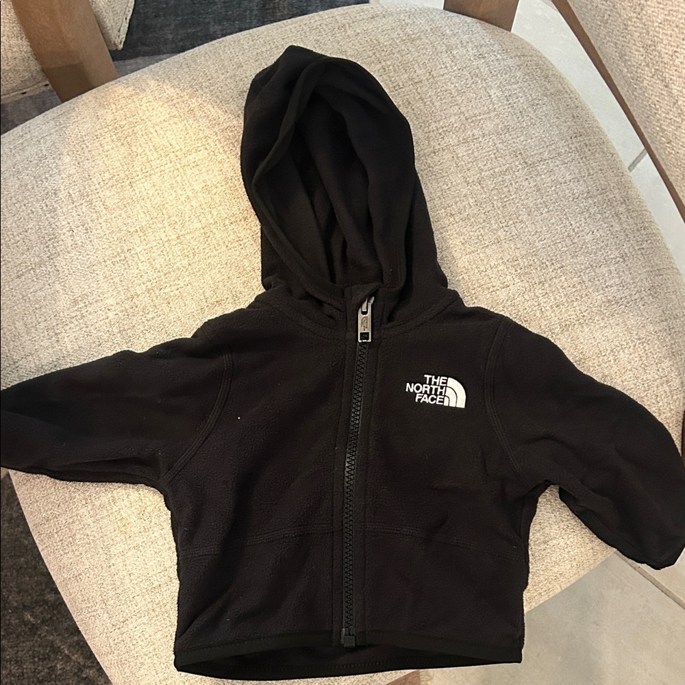 The North Face Baby Black Fleece Zip-Up Hoodie